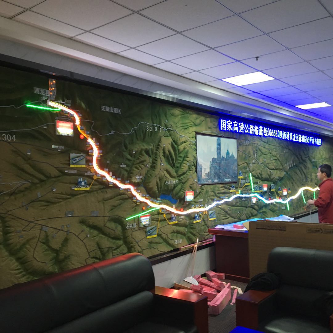 墙体高速公路沙盘模型